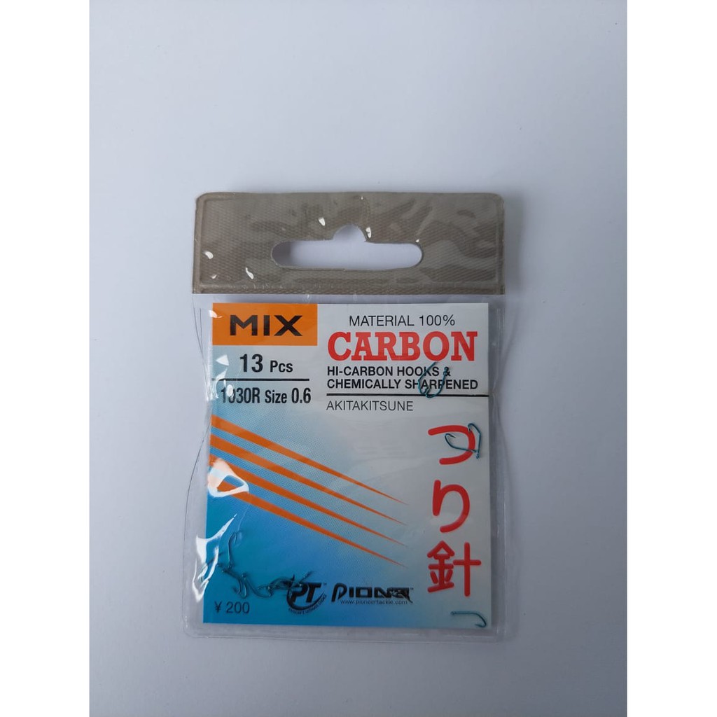 Kail Pancing pioneer carbon mix 1030R Akitakitsune  murah berkualitas isi 13 pcs-0.6