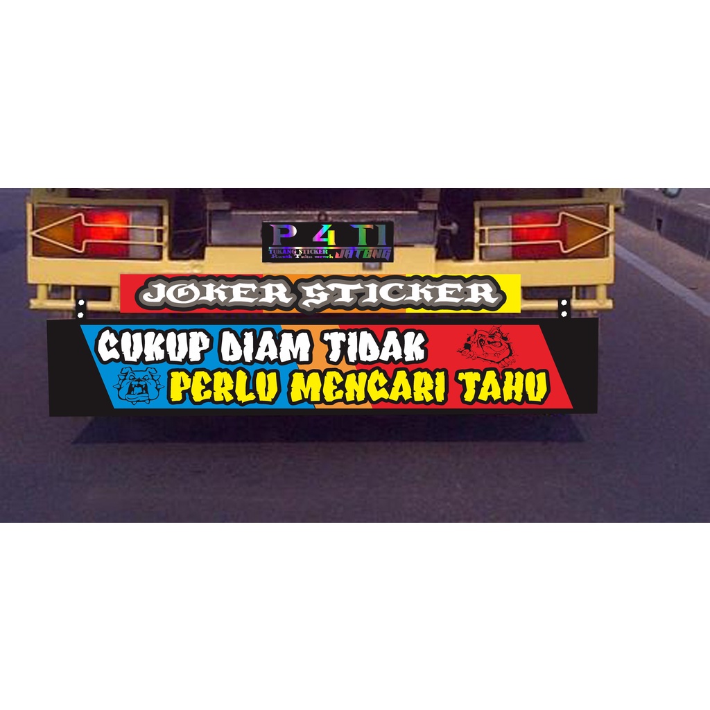 Stiker Karpet Belakang Truck All