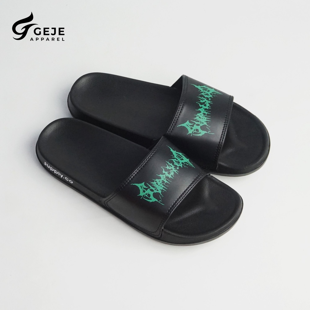 [SDL0008-10] Sandal slop / Sandal Slide / sendal slide slippers  Footwear original Supply.Co-6