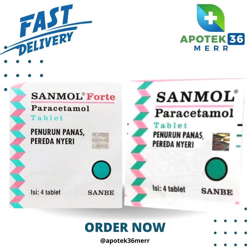 SANMOL PARACETAMOL TABLET isi 4