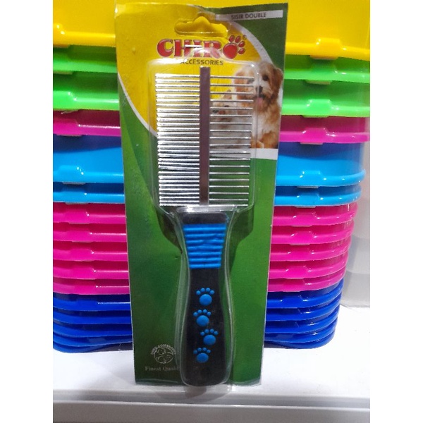 Chiro Sisir Double sisir bulu Kucing Anjing Kelinci