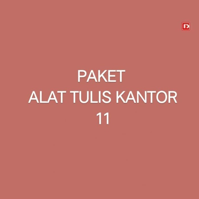 

(TERLARIS) Paket Alat Tulis Kantor 11