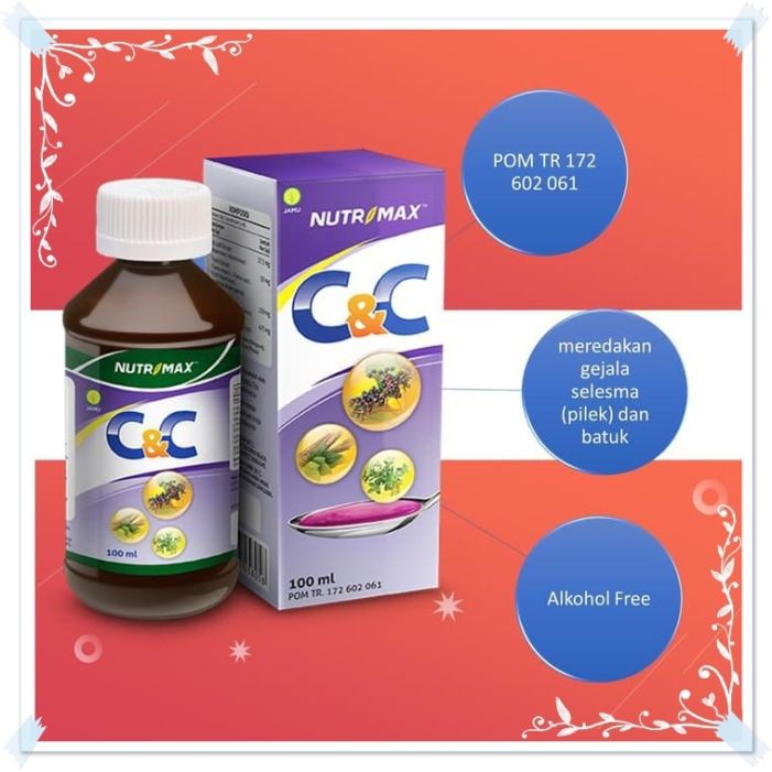 Nutrimax C C Syrup Obat Batuk Pilek Tenggorokan Gatal Dan Kering Shopee Indonesia