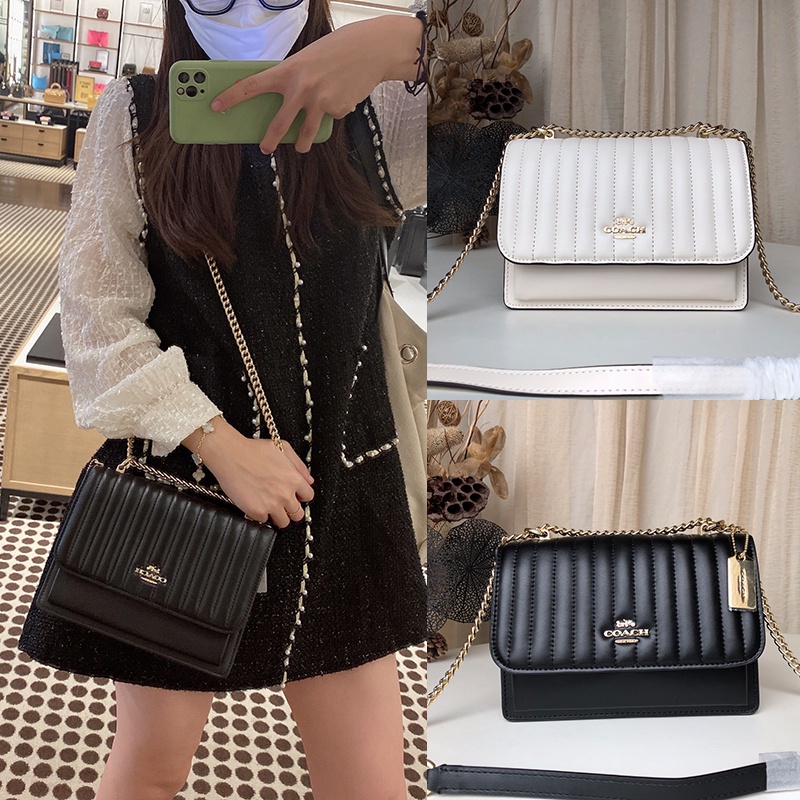 COACH 2561 tas bahu rantai wanita fashion baru/tas selempang/tas persegi kecil