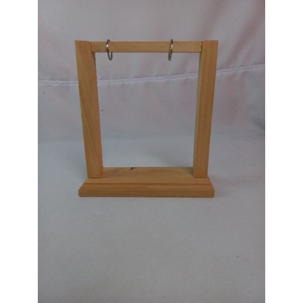 

Stand menu/menu stand with hanger/gantungan menu kertas A6