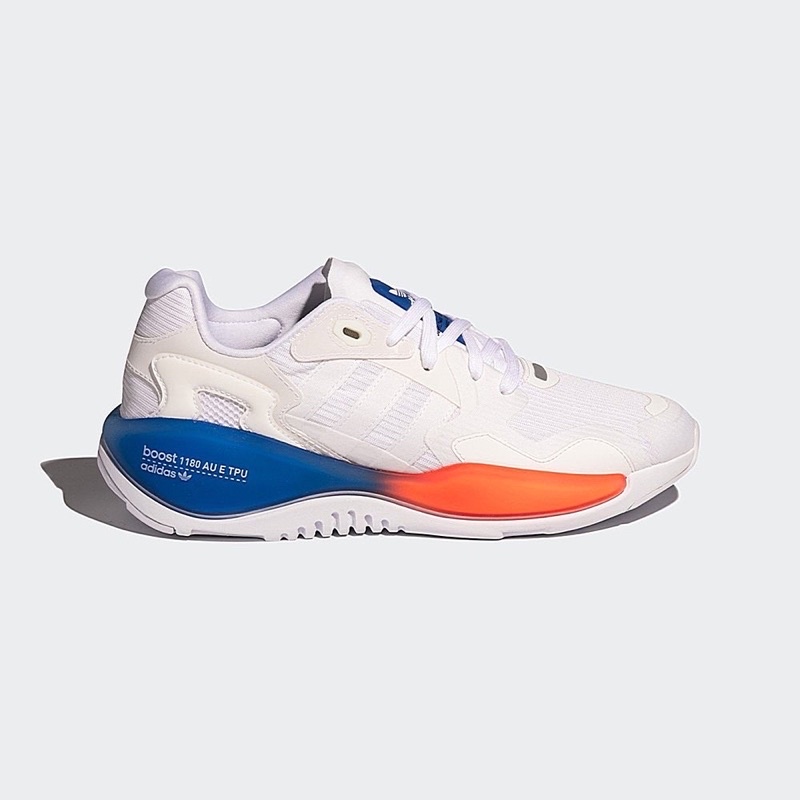 Adidas Men ZX Alkyne Shoes White Blue Orange Original