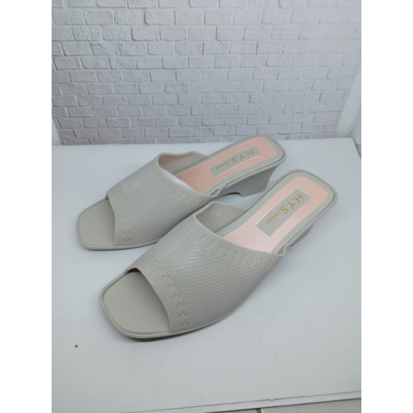 Sandal Wedges Slip On Dessy 737-1 Import-Krem