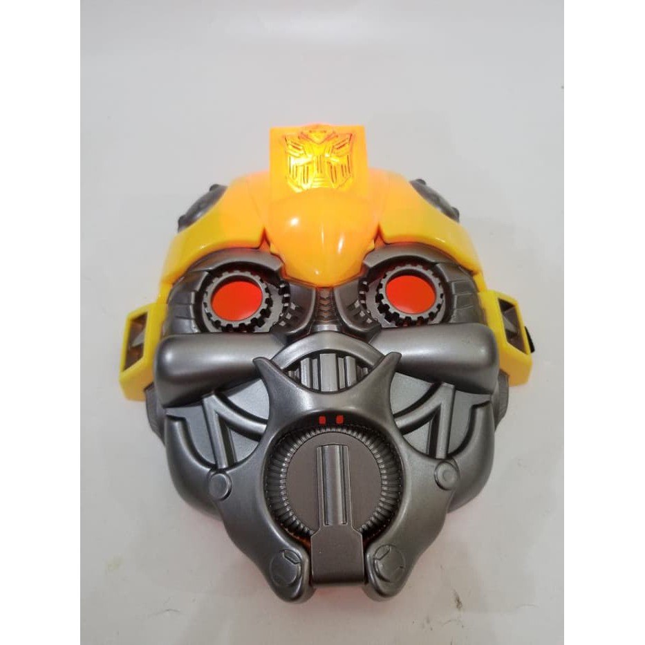 MAINAN TOPENG BUMBLEBEE TRANSFORMER LAMPU NYALA