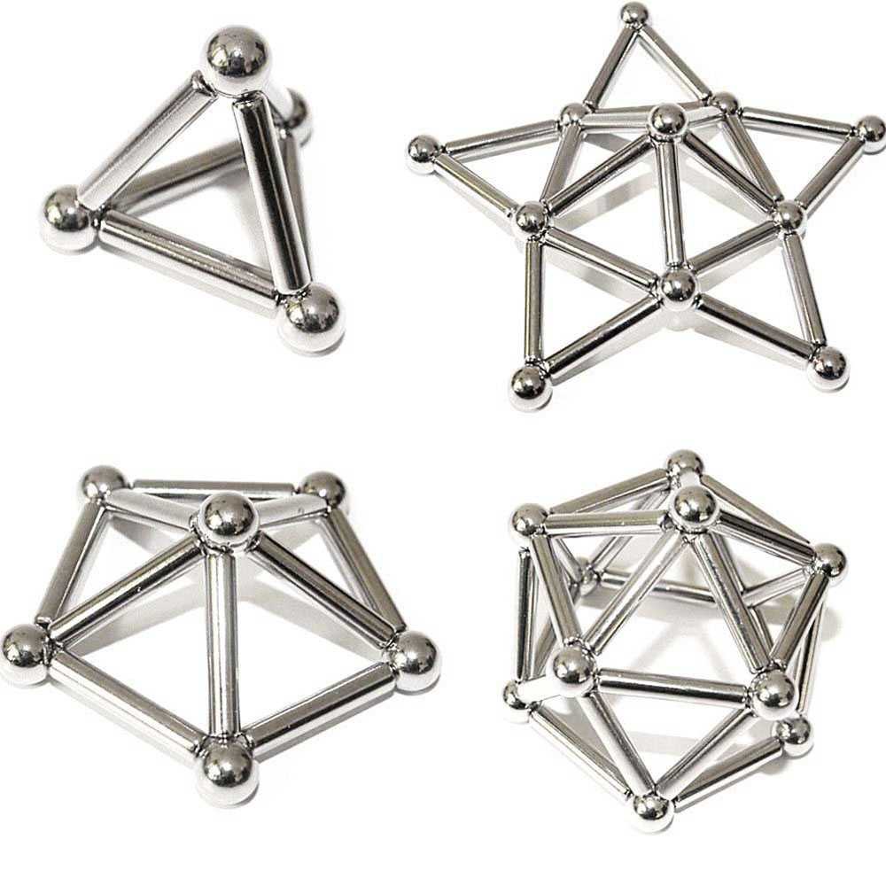 ZY Mainan Magnetik Steel Metalic Stick and Bucky Balls - 005