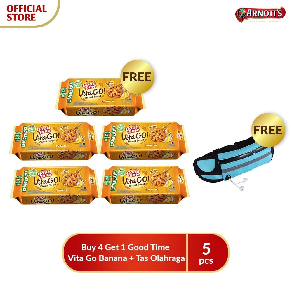 

PROMO BUY 4 GET 1 GOOD TIME VITA GO BANANA + TAS OLAHRAGA TERMURAH