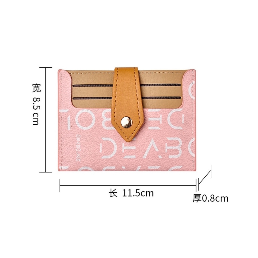 DOMPET KARTU WANITA KECIL PREMIUM KULIT PINK DEABOLAR ORI VANUA WA516P3 IMPORT KOREA SLOT UANG RESLETING KOIN SIMPLE TIPIS REMAJA KEKINIAN CEWEK MURAH BRANDED BATAM FASHION ORIGINAL