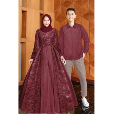 COUPLE MUSLIM TERLARIS BAJU PASANGAN SARIMBIT COCOK BUAT KONDANGAN TUNANGAN COUPLE HIKMAH
