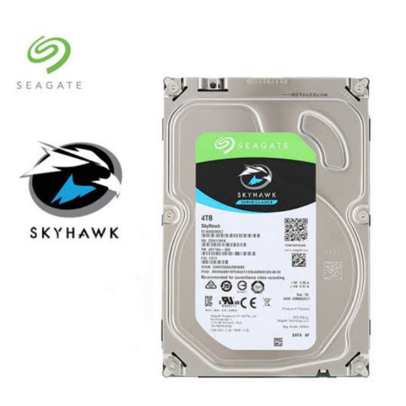 Seagate Skyhawk 6TB / 8TB / 10TB / 12TB Hard Disk Internal CCTV 3,5&quot; Sata Garansi MFI