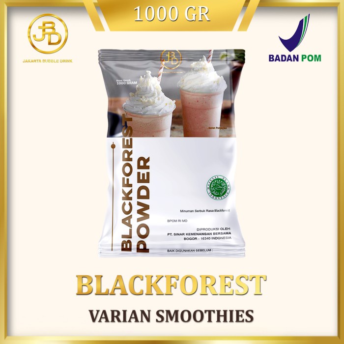 

DISKON - (BISA COD) Bubuk Minuman Premium Blackforest 1Kg || Jakarta Bubble Drink