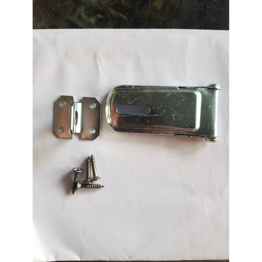 Tempat Gembok Overpal Badak 7cm/ 9cm + Baut/ Overpal Badak 300/ 400 Cantolan Rumah Gembok/ Kunci Rum