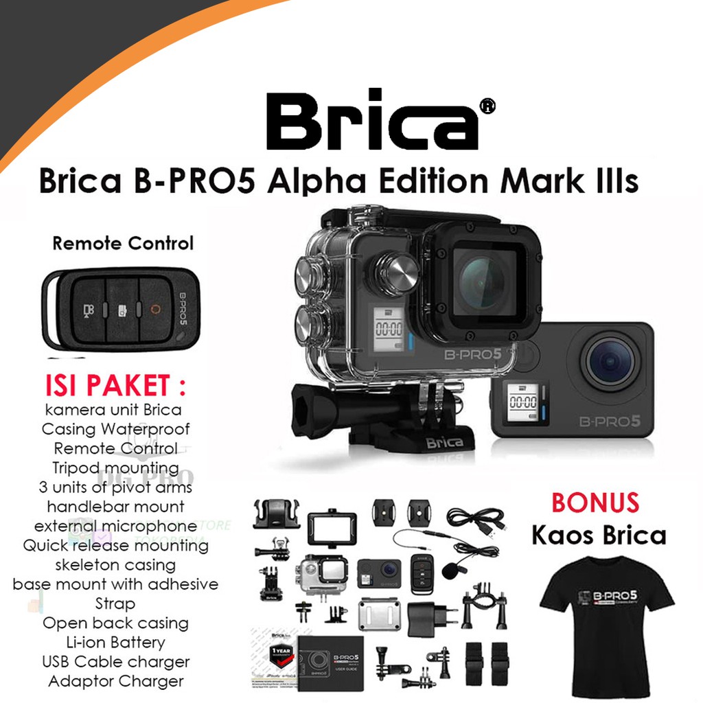 Jual Brica B-Pro 5 Alpha Edition Action Cam AE3S - AE Basic - AE Lite ...