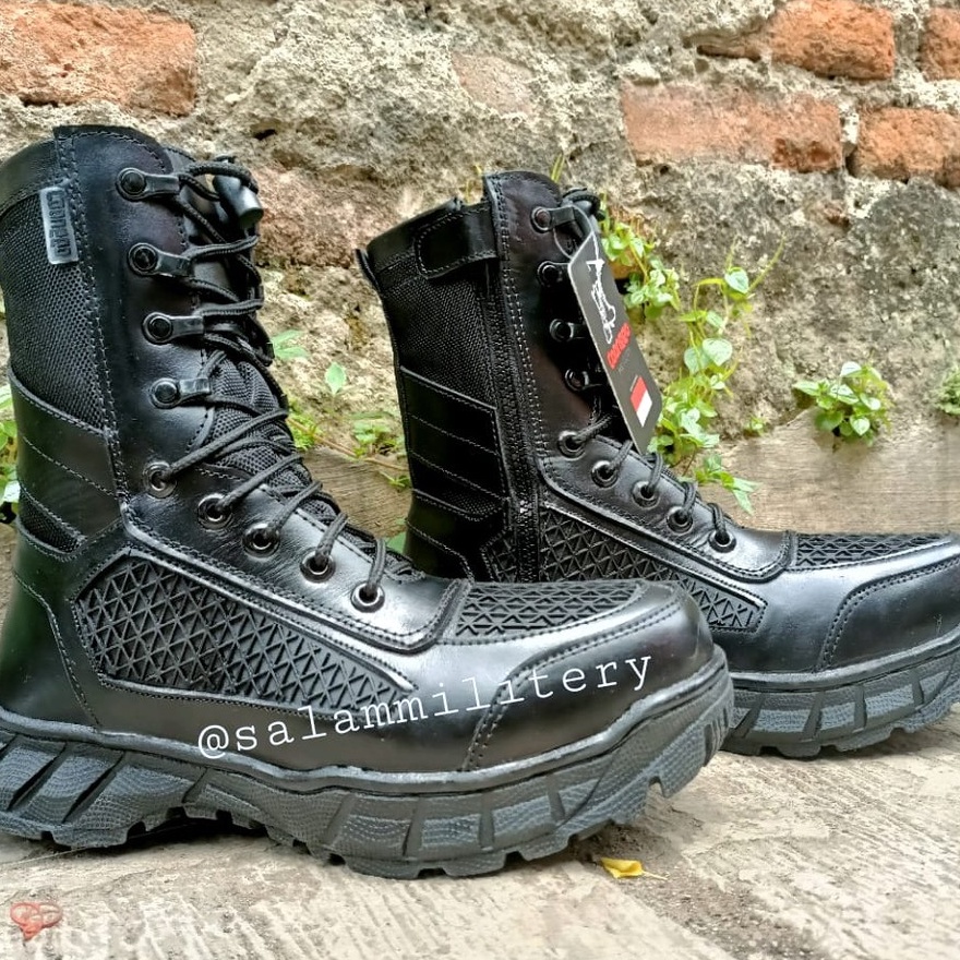 sepatu pdl tni pdl polisi, security dinas lapangan terbaru caanggo produksi bahan kulit sapi asli-2