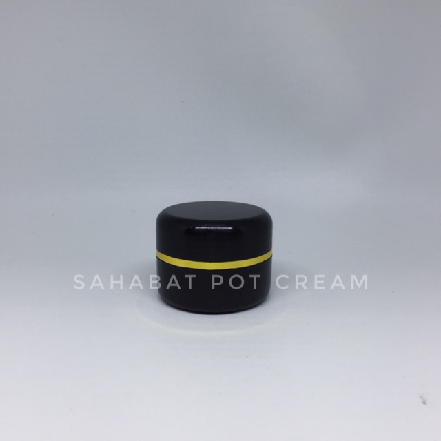 Pot Cream 10gr - 12.5gr Hitam Hitam List Gold
