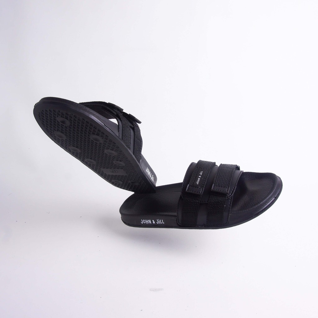 John&amp;Jill Velcra Sandal Black