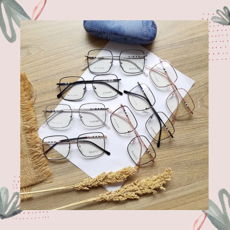 Kacamata GC 9691 fashion wanita / pria / lensa anti radiasi / minus / photocromic / kacamata hitam