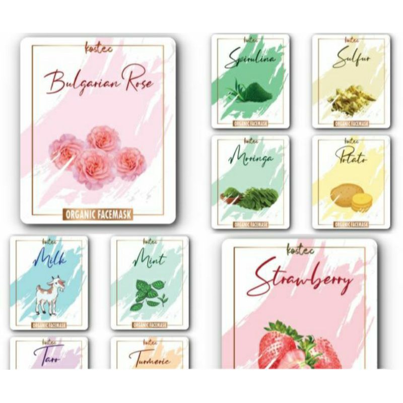 masker organik /organic face maks masker bubuk 5gr