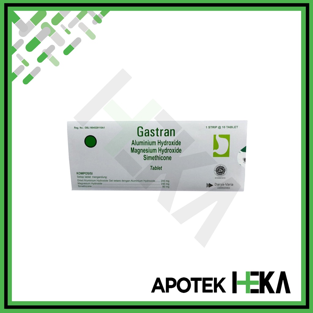 Gastran Tablet Obat Maag Strip isi 10 (SEMARANG)