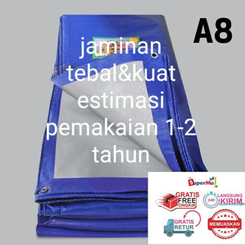 TERPAL A8 dan A5 ukuran 2x3 meter, 2x4 meter, 2x5meter, 3x3 meter, 3x4 meter, original