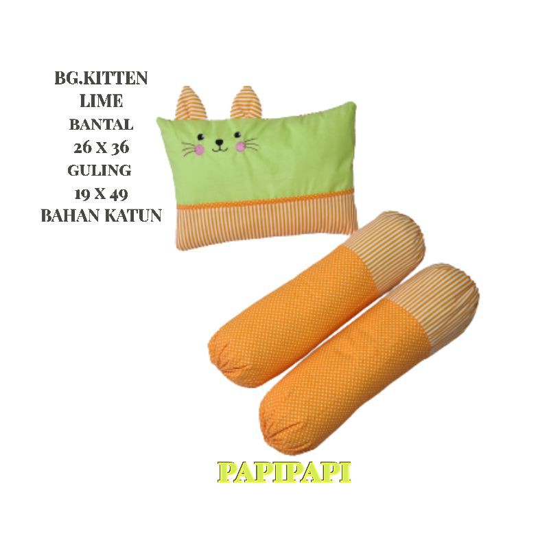 bantal guling bayi darby katun animal theme