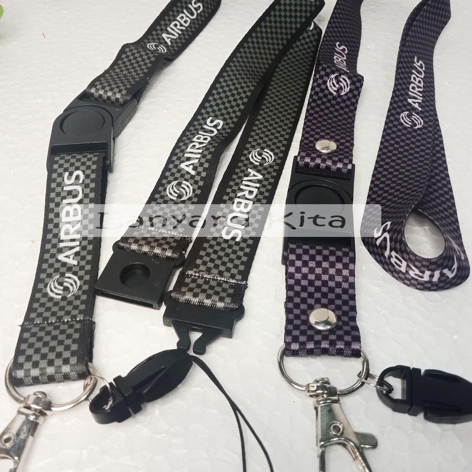 

[KODE ZKGCW] AIR BUS Lanyard Id Card Printing GANTUNGAN NAME TAG BAHAN TISSUE 2 CM