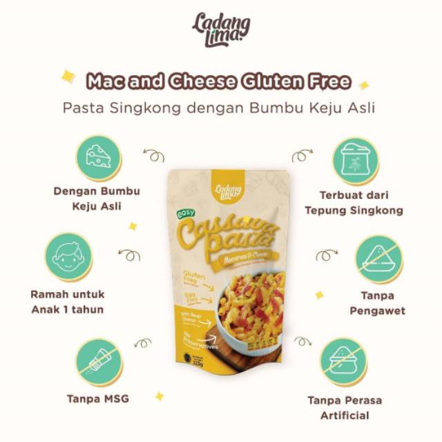 

Ladang Lima Cassava Pasta ( MAC AND CHEESE & BOLOGNESE )