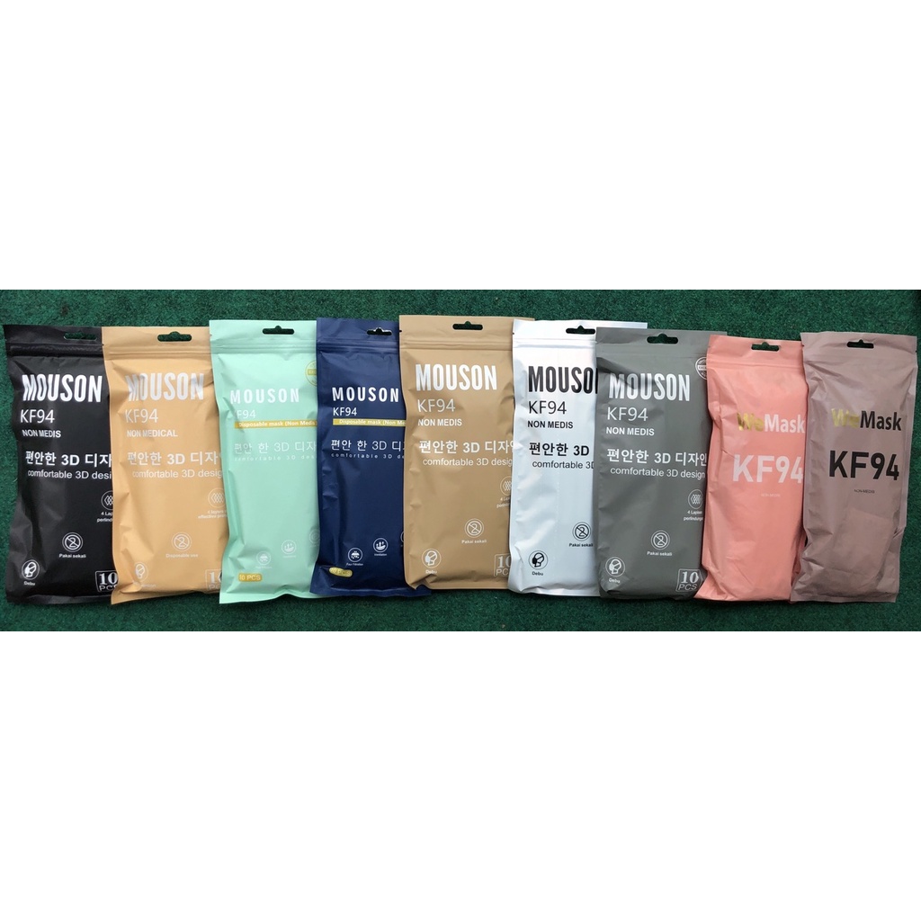 Masker Kf94 /KF94 orlee / KF94 Mouson/ KF94 motif/ KF94 mix warna / KF94 matcha green