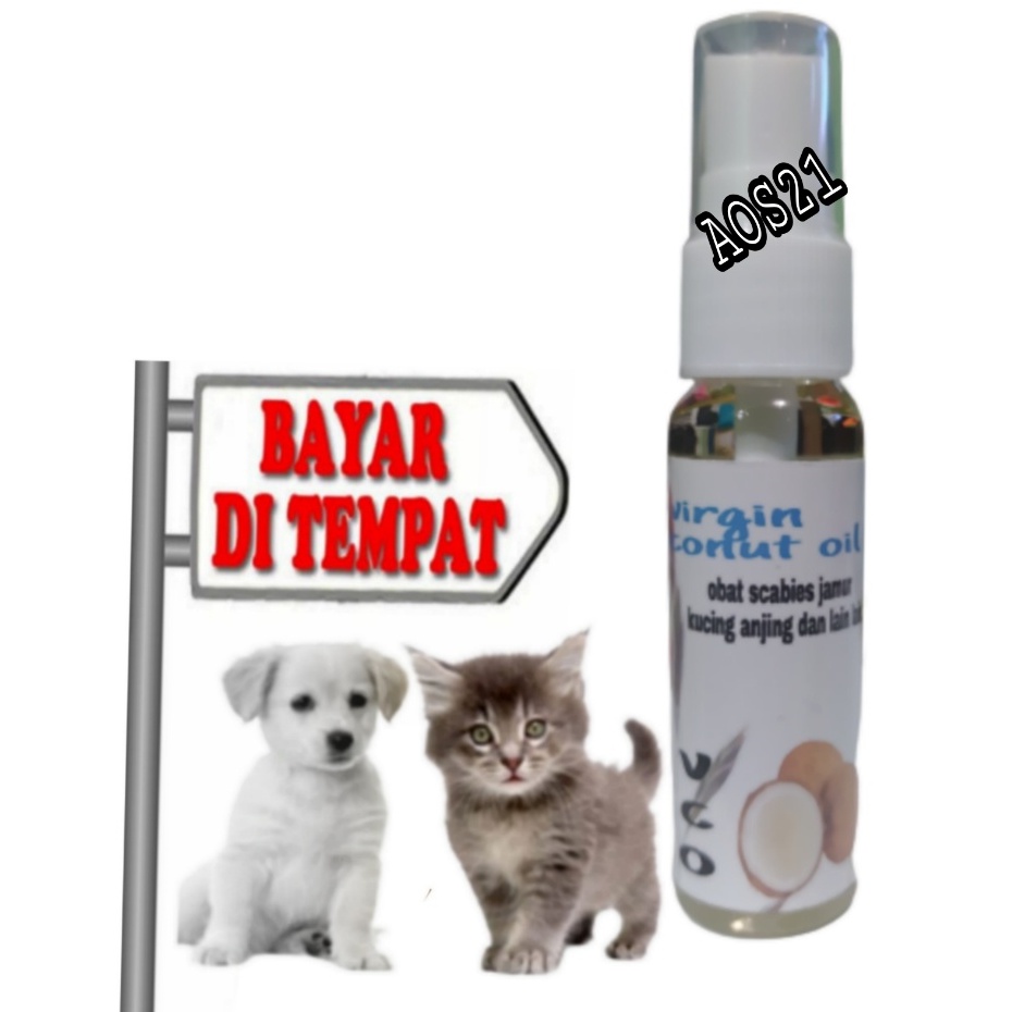 VCO OBAT SCABIES KUCING ANJING SAKIT JAMUR KORENG CACINGAN SARIAWAN VITAMIN TUMBUH BULU HEWAN VIRGIN COCONUT OIL 30ML