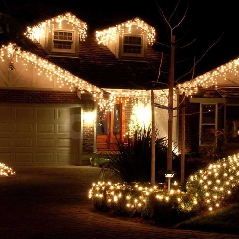 RAYWAY Lampu Gorden Dekorasi Icicle String Fairy Light 5M - 300L