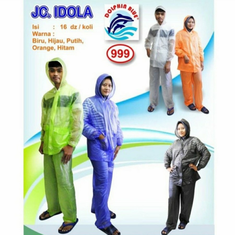 Jas Hujan Setelan Baju Celana Idola Dolphin 999 Raincoat