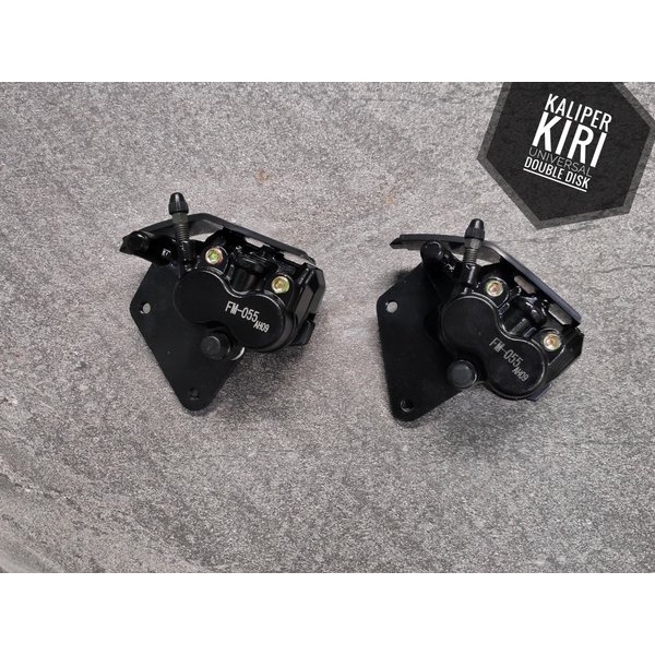 Readyy DOUBLE KALIPER KIRI DOUBLE KALIPER KALIPER KIRI KEPALA BABI KIRI KALIPER RCB BREMBO NISSIN