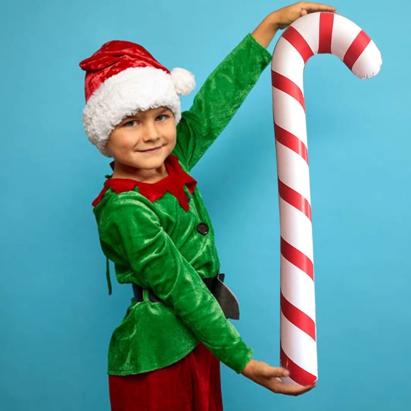 1 Pc Tongkat Permen Lollipop Ukuran 90cm Untuk Ornamen Pohon Natal