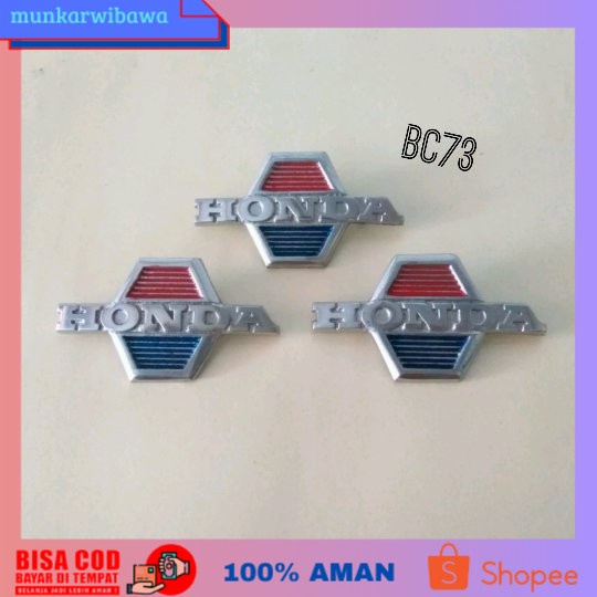 (BISA COD) MOTOR AKSESORIS MOTOR EMBLEM SAYAPTEDENG HONDA C70 C90 PITUNG BEKJUL