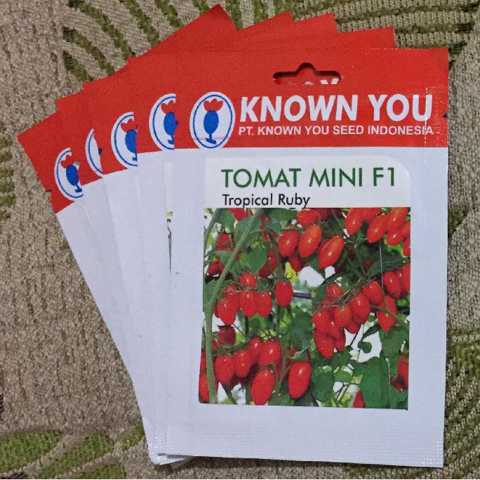 Harga Grosiran Benih Tomat Cherry Tropical Ruby, Known You Seed, Original Packing