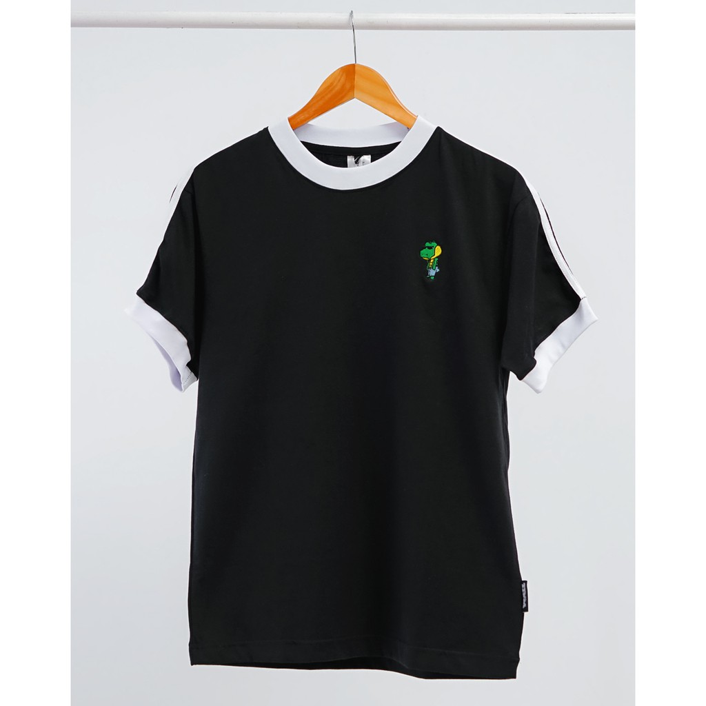 Porosus Basic Black Cotton Combed 24s Unisex