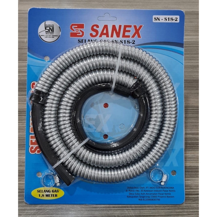 Selang gas premium Sanex SN-S18-2 Selang Gas Premium SNI ORIGINAL