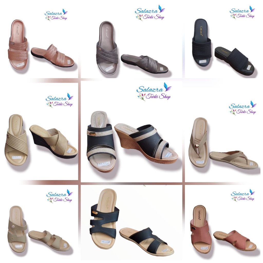 Sandal Wanita Cabaret | Sandal Murah Berkualitas | Sandal Nyaman di Pakai | Wedges | Teplek