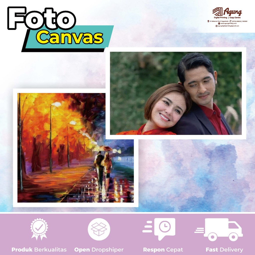 CETAK FOTO KANVAS DESAIN SESUAI KEINGINAN (CUSTOM)