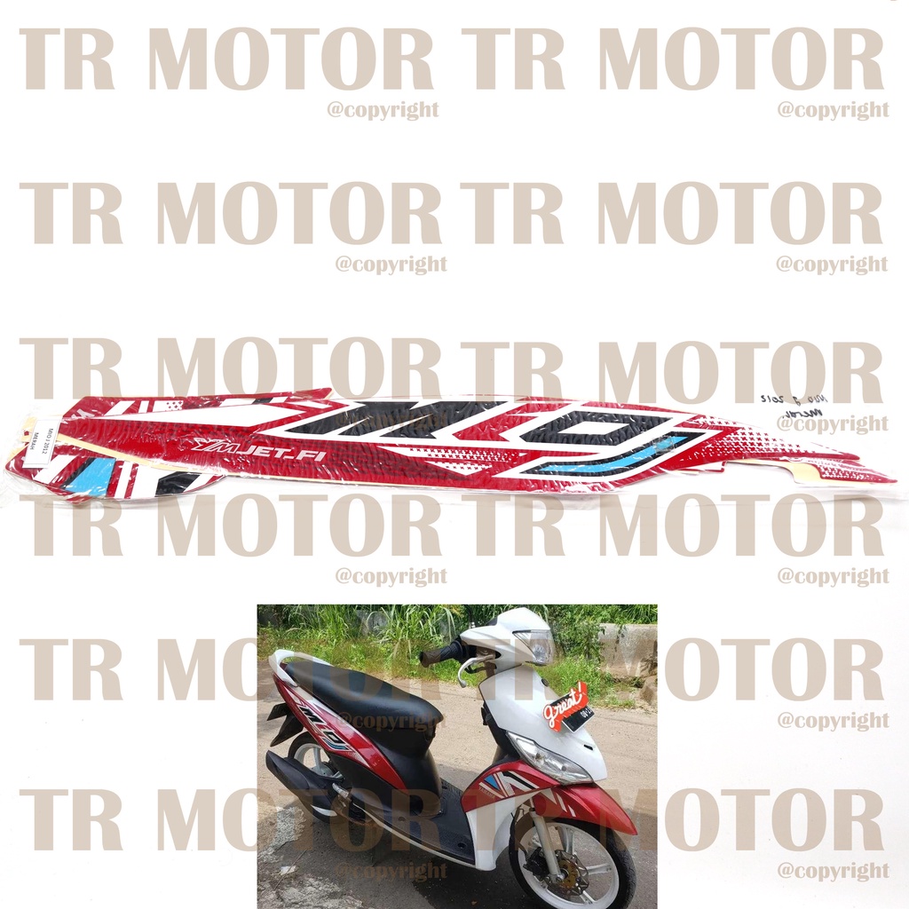 Stiker Motor Mio J 2012 Sticker Striping Full Set Body Motor