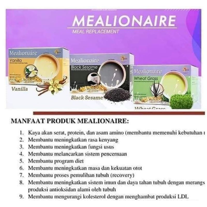 

Mealionaire