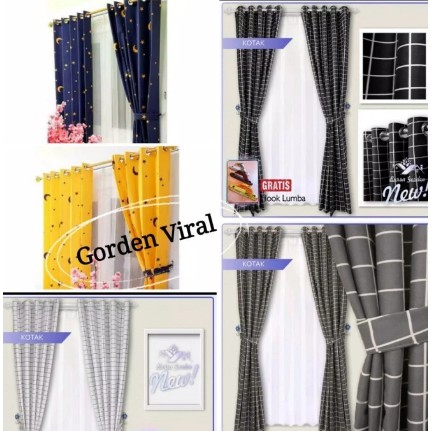 GORDEN JENDELA KATUN KOTAK-MINIMALIS/HORDENG SPREI MURAH BAVARIAOLSHOP