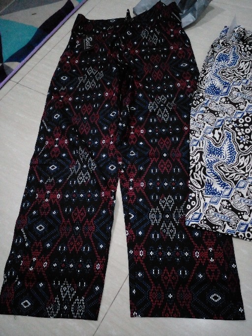 Celana Baggypants Bigsize Jumbo Panjang Wanita Amira Bahan Katun Streach Motif Terbaru