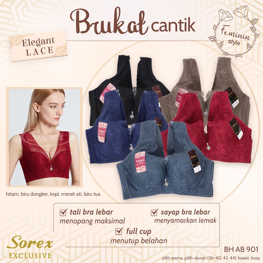 BH Penekan Lemak Sorex AB 901 - Lace Bra Sorex