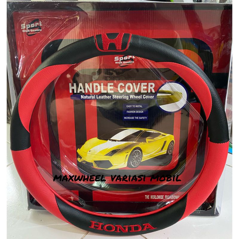 Cover Sarung Stir Mobil logo HONDA brio mobilio brv jazz hrv crv