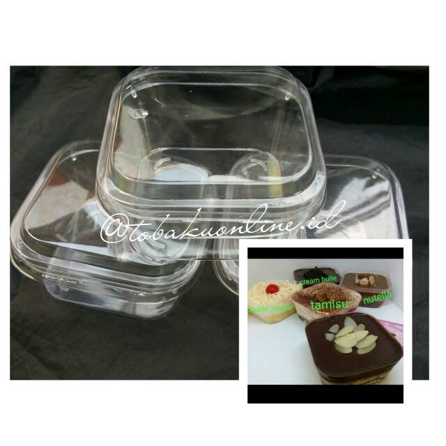 CUP DESSERT BOX KOTAK MINI PACK ISI 50PCS + TUTUP Shopee