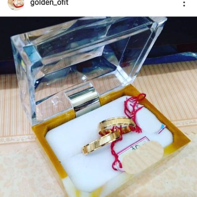 CINCIN EMAS MUDA COUPLE KADAR 300/6KARAT